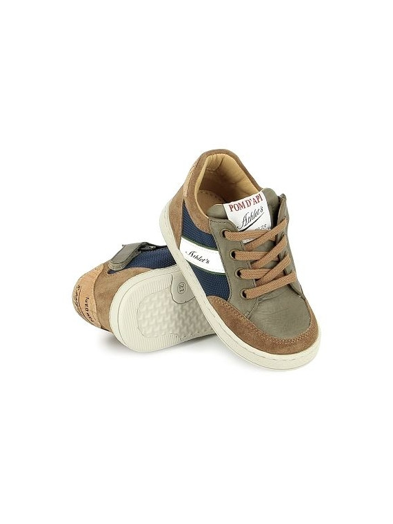 mousse racing nappa-nylon brun-navy