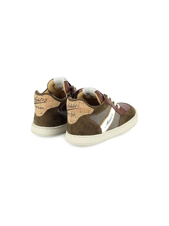 mousse racing nappa-nylon bordeaux-metal grey