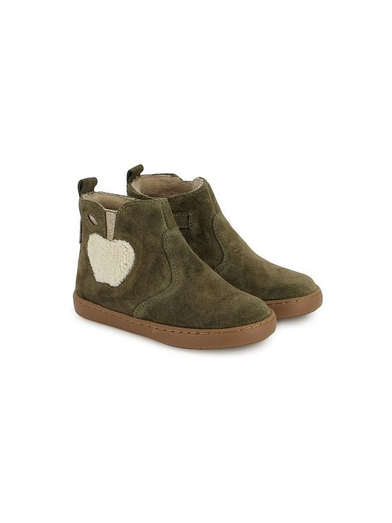 play apple fur velours oily kaki
