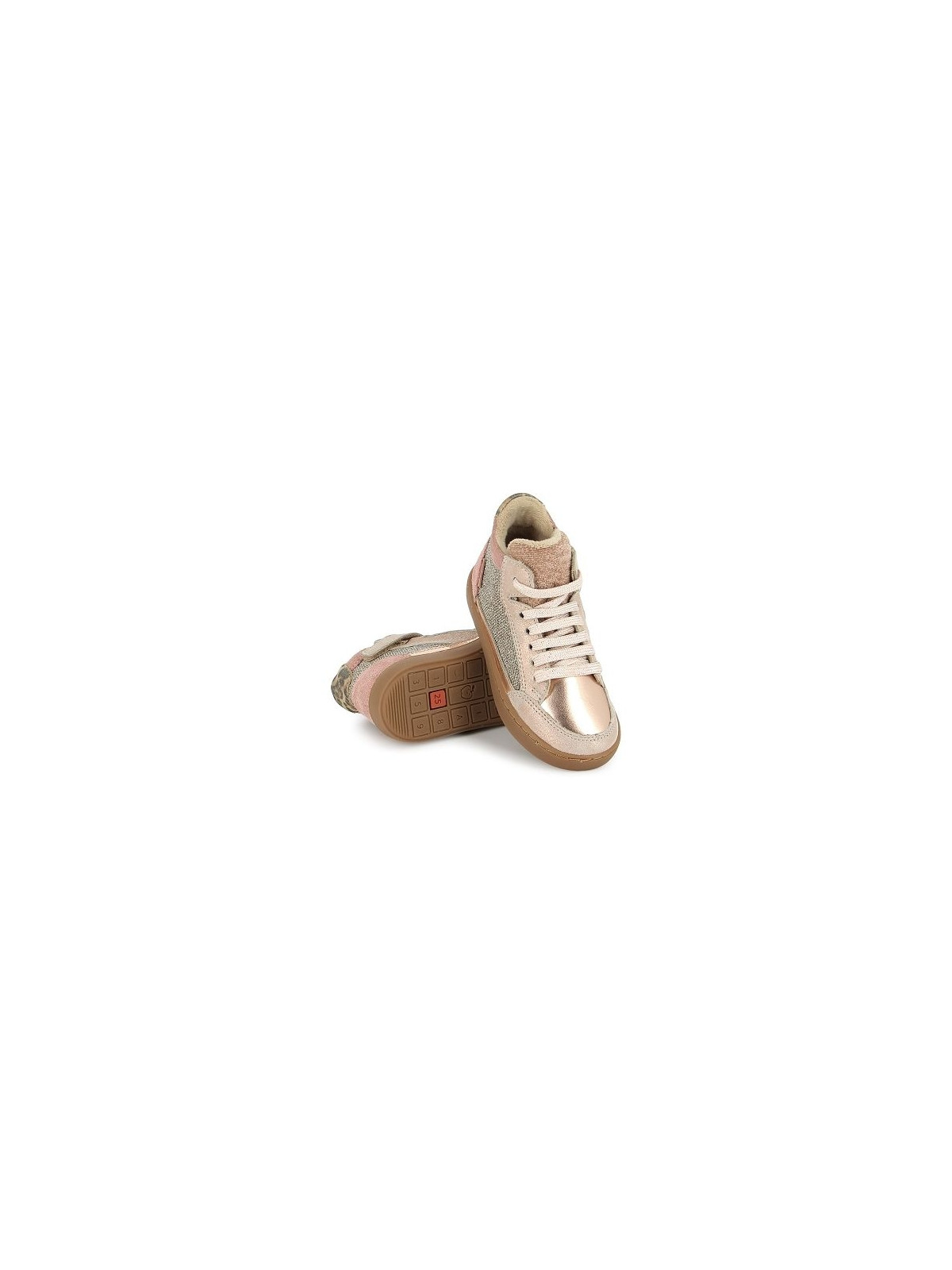 play connect fur lam-glitter nude-light copper