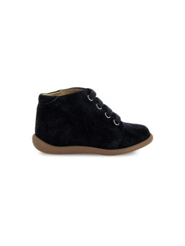 stand-up bottine velours bleu nuit