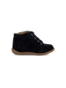 stand-up bottine velours bleu nuit
