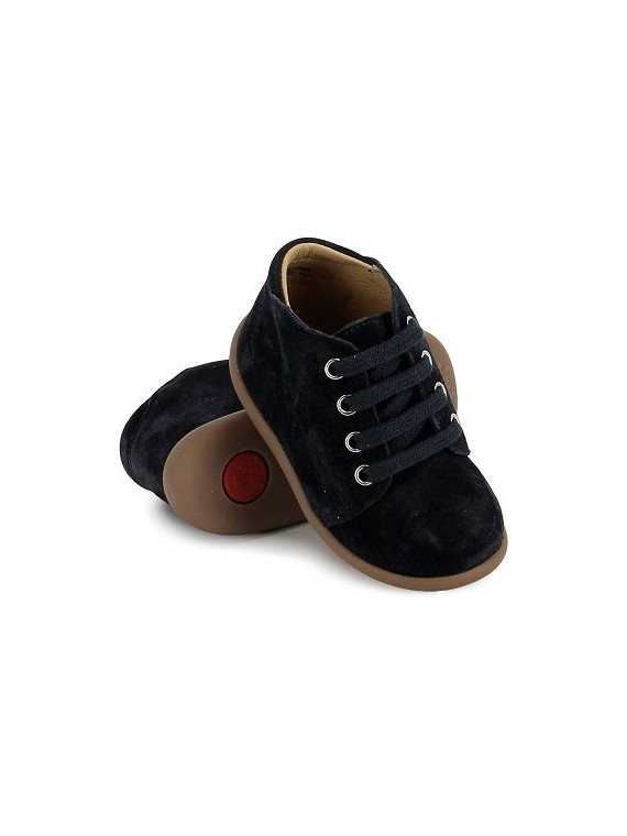 stand-up bottine velours bleu nuit