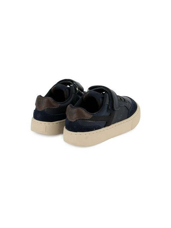 t&c 17 laces velours-nappa blue-chocolat