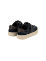 t&c 17 laces velours-nappa blue-chocolat