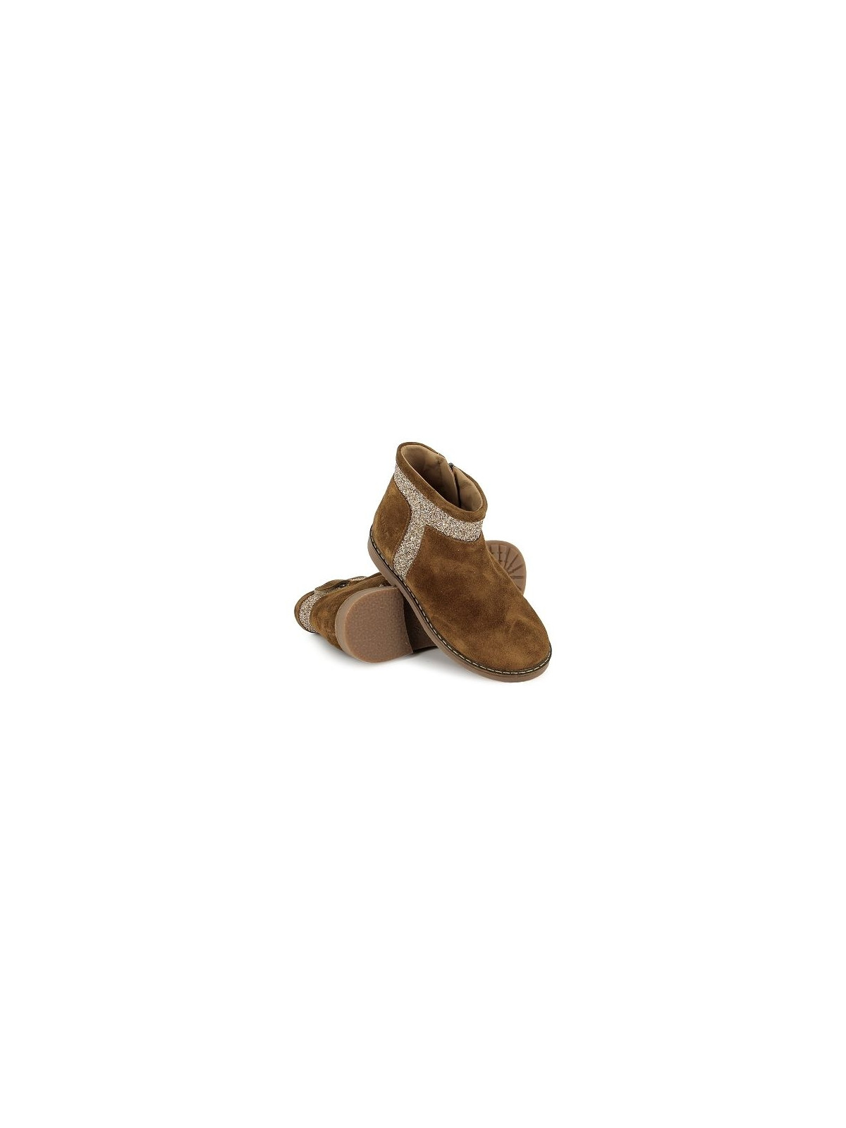 trip trott velours-glitter miel-platine