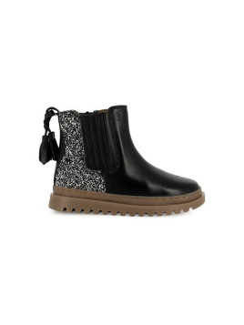 wonder boots nappa black-glitter