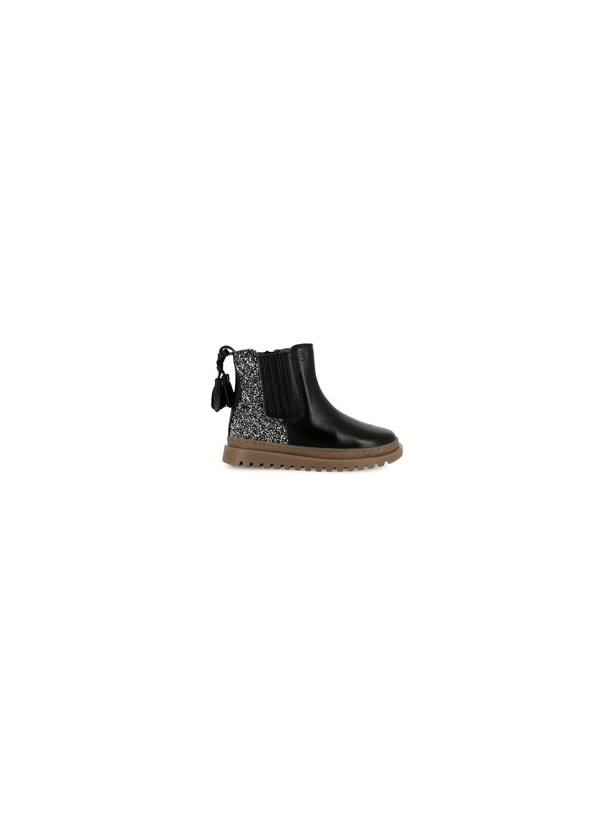 wonder boots nappa black-glitter