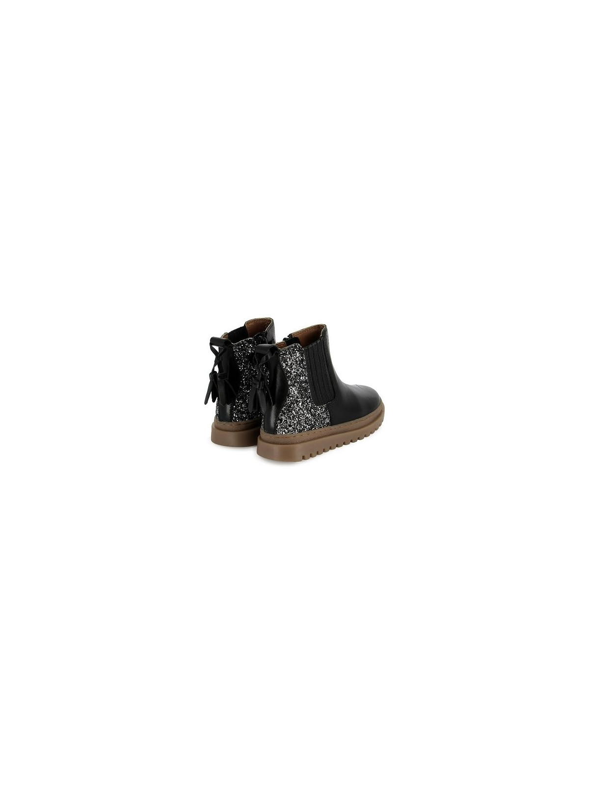 wonder boots nappa black-glitter