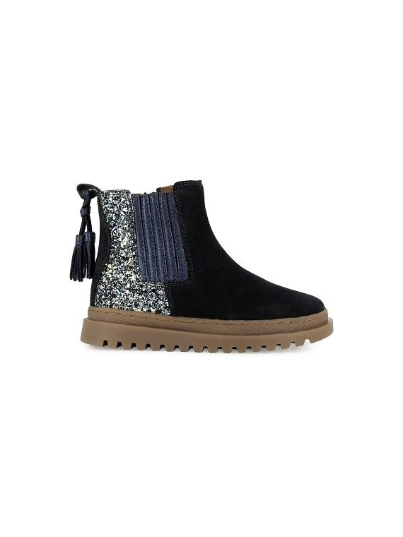 wonder boots velours-laminat navy--glitter