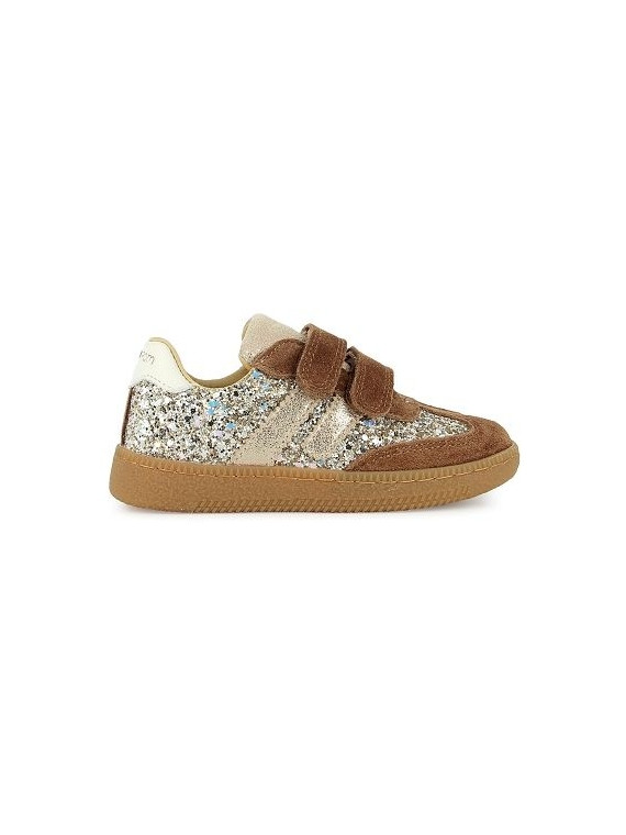 yuzu lo scratch velours-glitter brown-platine