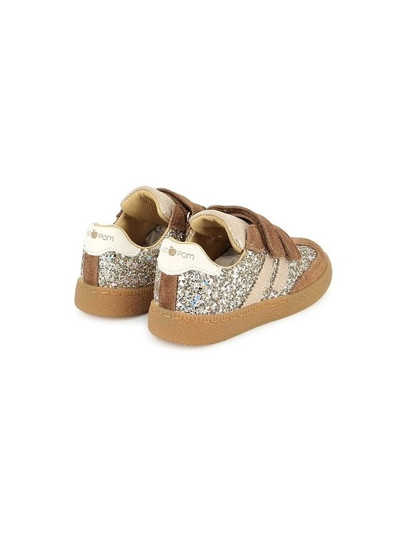 yuzu lo scratch velours-glitter brown-platine