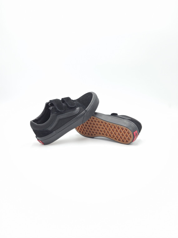 old skool v. nubuck/textile black/black