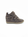 isaline cuir velours marron