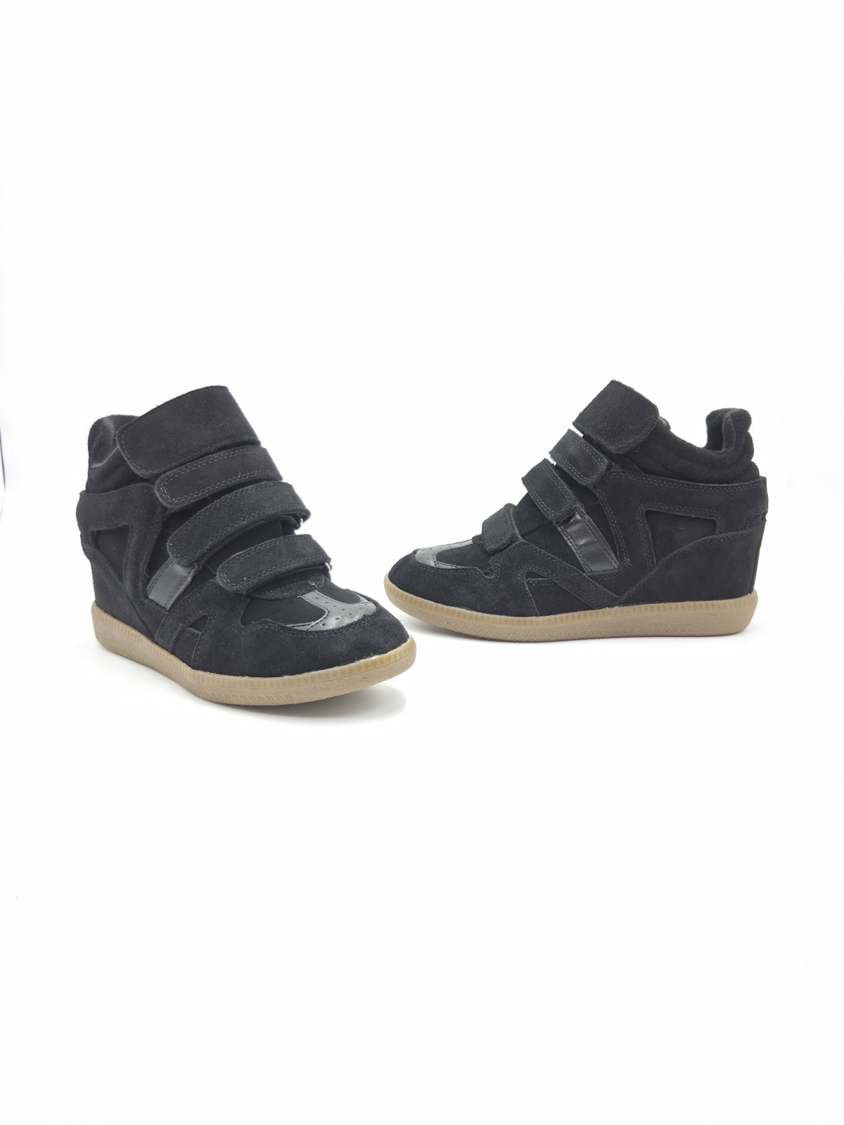 isaline cuir velours noir