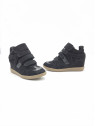 isaline cuir velours noir