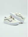 old skool v. glitter white/silver