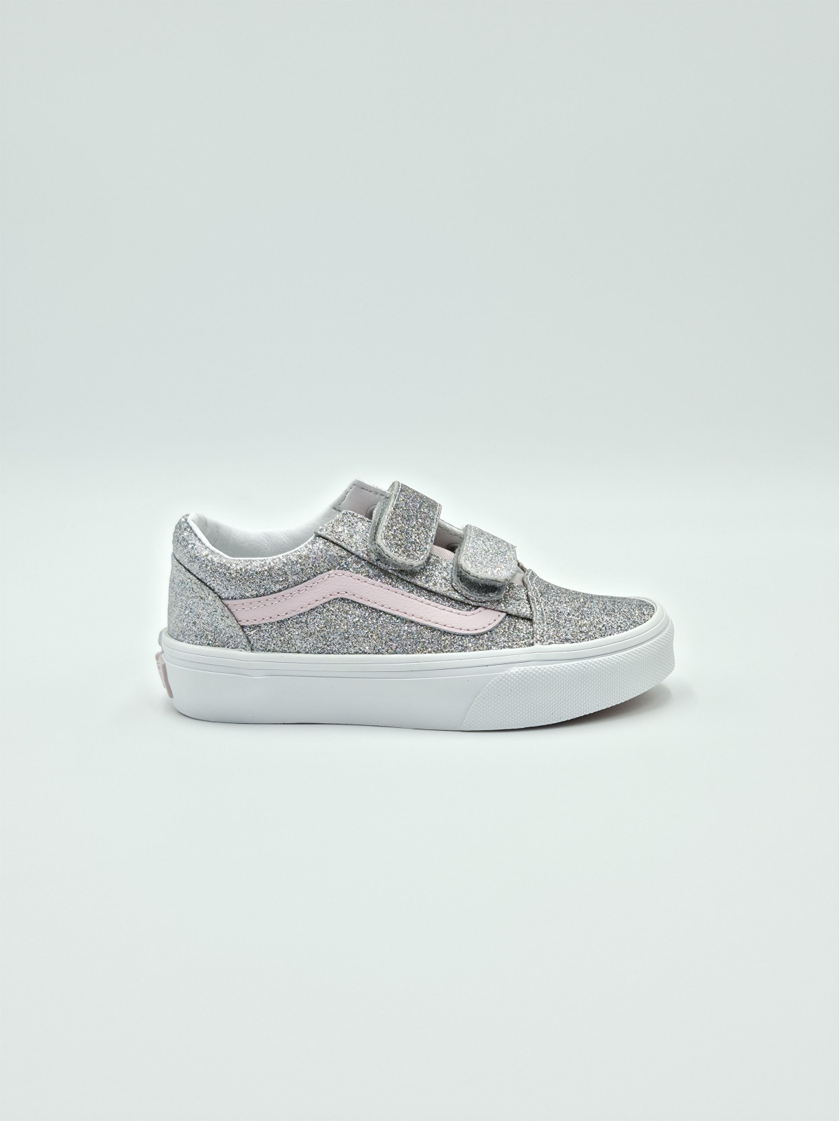 old skool v. glitter silver/pale petal
