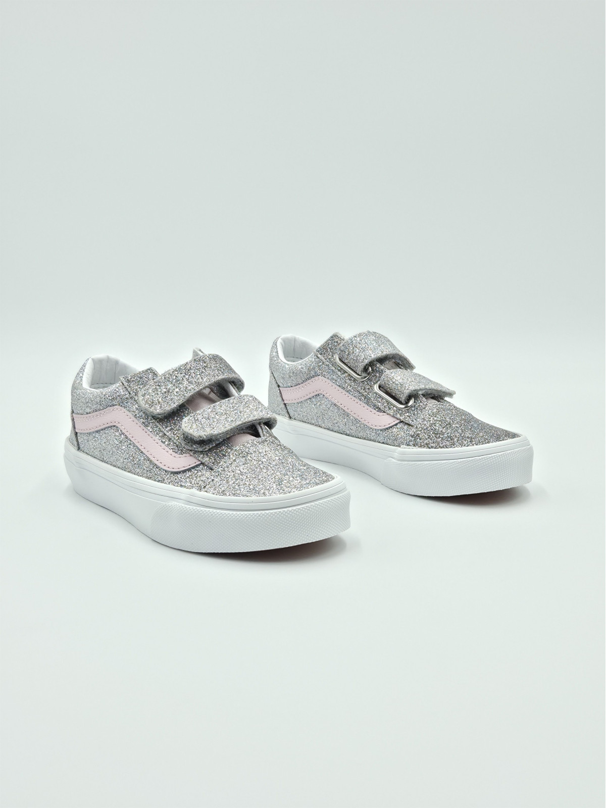 old skool v. glitter silver/pale petal