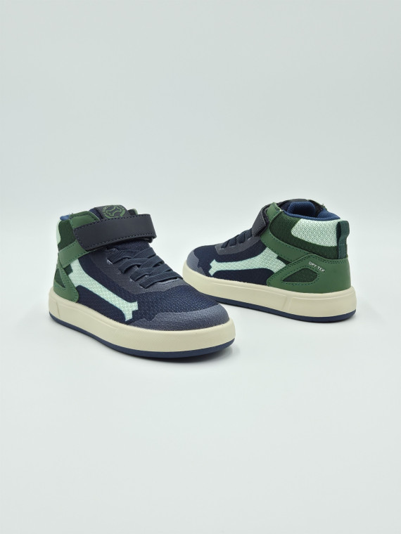peder textile bleu/vert