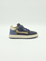 pansy cuir bleu/smoke