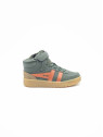 talon cuir/autre matière dark khaki/moody orange/tobacco/gum