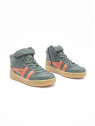 talon cuir/autre matière dark khaki/moody orange/tobacco/gum