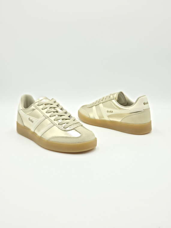 viper metallic cuir gold/off white/gum