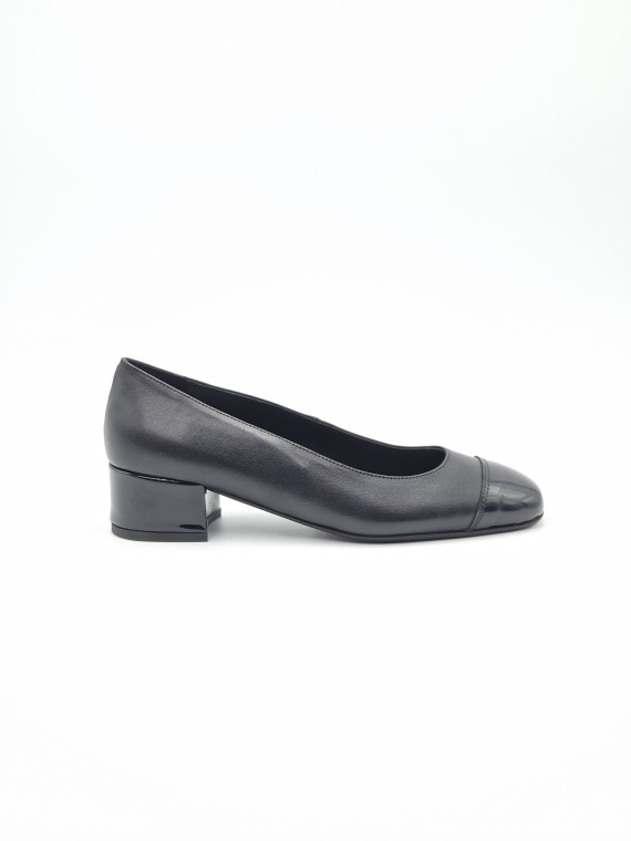 riviera cuir/vernis Noir