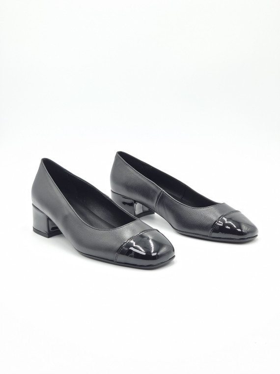 riviera cuir/vernis Noir