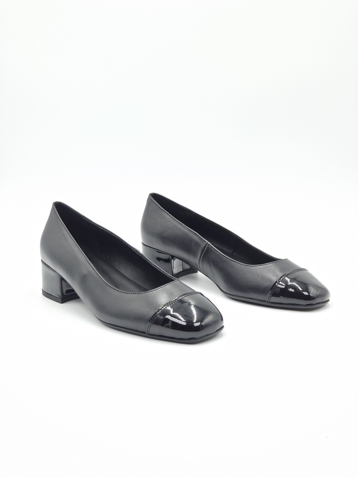 riviera cuir/vernis Noir