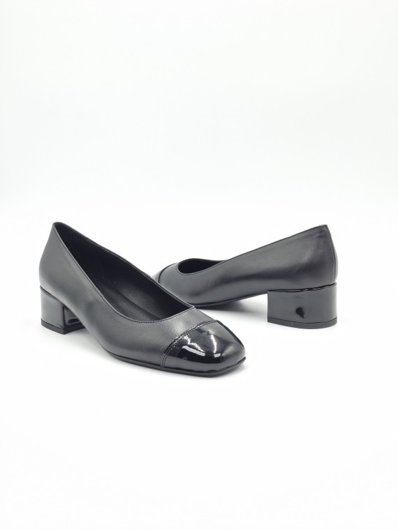 riviera cuir/vernis Noir