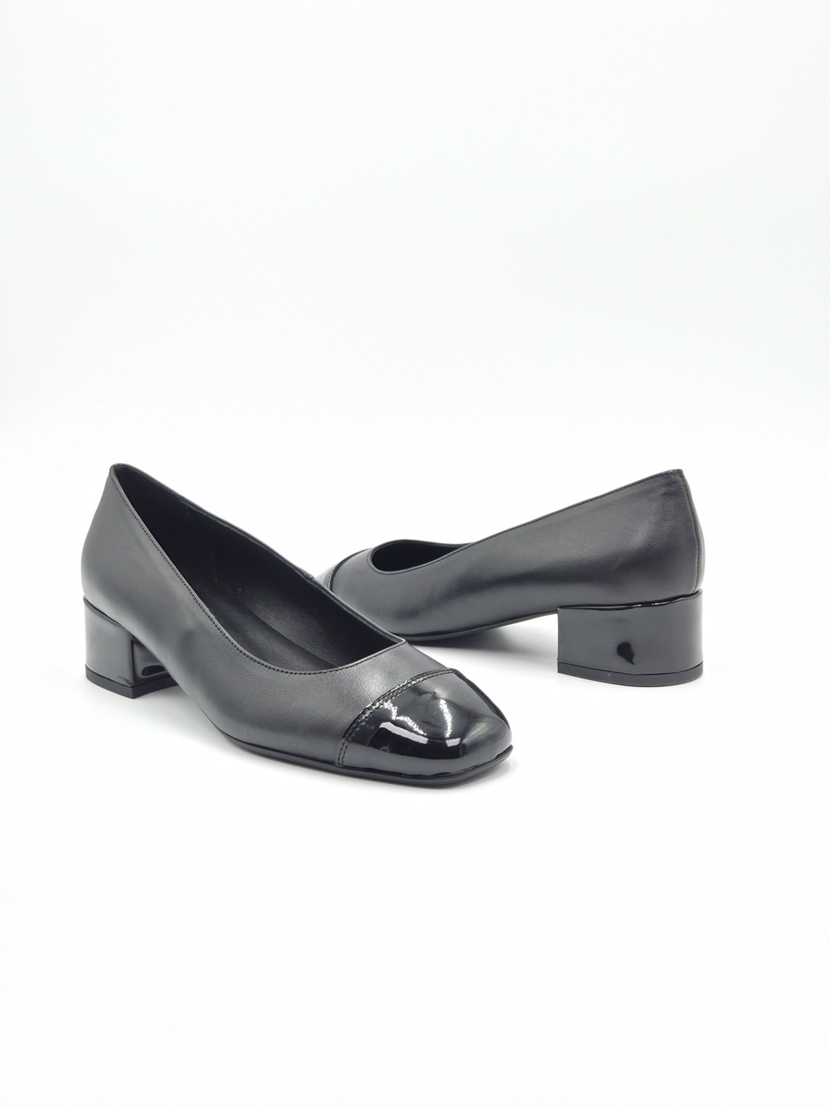 riviera cuir/vernis Noir