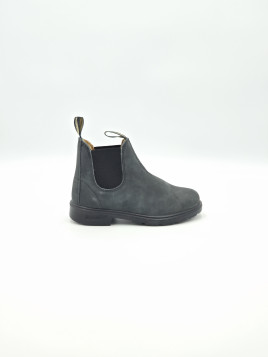 kids chelsea boots cuir rustic black